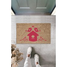 Dijital Baskı Yeşil Dış ve Iç Mekan Doğal Taş Desen Kapı Önü Paspası