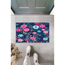 Dijital Baskı Yeşil Dış ve Iç Mekan Doğal Taş Desen Kapı Önü Paspası