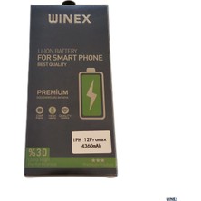 Winex Iphone 12 Pro Max Uyumlu Güçlendirilmiş Premium Batarya