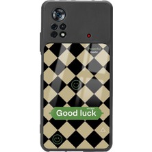 S-Case Xiaomi Poco X4 Pro Good Luck Tasarımlı Glossy Telefon Kılıfı