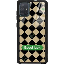 S-Case Samsung A71 Good Luck Tasarımlı Glossy Telefon Kılıfı