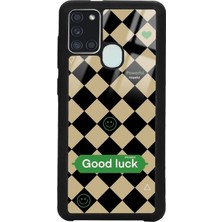 S-Case Samsung A21S Good Luck Tasarımlı Glossy Telefon Kılıfı