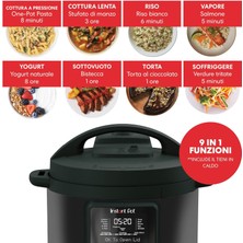 Instant Pot Instant Duo Plus, Whisperquiet/sessiz Çoklu Pişirici, 5,7 Litre  Pirinç Pişirici, Buharlı Pişirici, Sote Tavası, Sterilizatör, Yoğurt, Sous Vide Cihazı ile