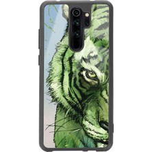 S-Case Xiaomi Redmi Note 8 Pro Green Kaplan Tasarımlı Glossy Telefon Kılıfı