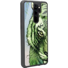 S-Case Xiaomi Redmi Note 8 Pro Green Kaplan Tasarımlı Glossy Telefon Kılıfı