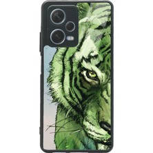 S-Case Xiaomi Redmi Note 12 Pro 5g Green Kaplan Tasarımlı Glossy Telefon Kılıfı