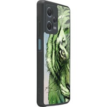 S-Case Xiaomi Redmi Note 12 Pro 5g Green Kaplan Tasarımlı Glossy Telefon Kılıfı