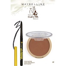 Maybelline New York Maybelline Kajal Kalem Cecile Keçi Sütlü Allık 02 Makyaj Seti