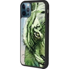 S-Case Apple iPhone 14 Pro Green Kaplan Tasarımlı Glossy Telefon Kılıfı