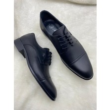 Çiğdem Kundura Çiğdem Hakiki Deri Bağlı Erkek Klasik Fantazi Ayakkabı - Siyah - 44 - ST01967-SİYAH-44