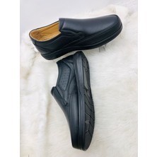 Çiğdem Kundura Çiğdem Gerçek Deri Topuk Jelli Siyah Erkek Ayakkabı (960) - Siyah - 42 - ST01296-SİYAH-42