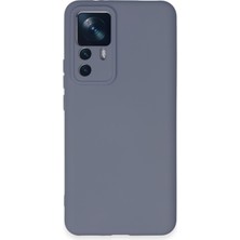 Kılıfmania Xiaomi Mi 12T Pro Kapak Içi Kadife Kamera Korumalı Lansman Silikon Kılıf - Petrol Mavisi