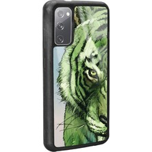 S-Case Samsung S20 Green Kaplan Tasarımlı Glossy Telefon Kılıfı