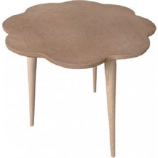 Altınyapı Hobi Market Papatya  Sehpa Üst Kısım Mdf  /  Ayaklar Ağaç