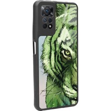 S-Case Xiaomi Redmi Note 11 Pro Green Kaplan Tasarımlı Glossy Telefon Kılıfı