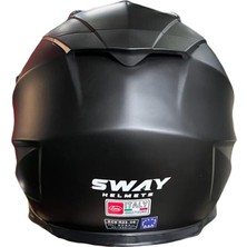 Sway X60 Solid Matt Black Cross Kask - M