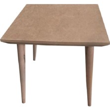 Altınyapı Hobi Market Kare  Sehpa Üst Kısım Mdf  /  Ayaklar Ağaç