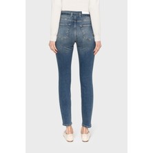 Pinko Yüksek Bel Skinny Fit Dar Paça Streç Jeans Bayan Kot Pantolon 100161 A0ZT Pjz