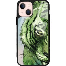 S-Case Apple iPhone 13 Green Kaplan Tasarımlı Glossy Telefon Kılıfı