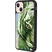 S-Case Apple iPhone 13 Green Kaplan Tasarımlı Glossy Telefon Kılıfı