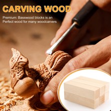 Fiona 6pcs Basswood Carving Blocks For Wood Beginners Carving Hobby Kit Dıy Carving H (Yurt Dışından)