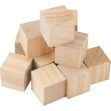 Fiona 100 Pcs 1 x 1 x 1 Inch Blocks Natural Wood Blocks For Dıy Crafts D2K7 (Yurt Dışından)