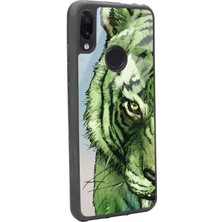 S-Case Xiaomi Redmi Note 7 Green Kaplan Tasarımlı Glossy Telefon Kılıfı