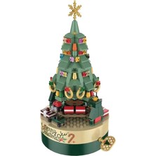 Fiona Christmas Tree Brick Music Box, Christmas Tree Music Box, Dıy Christmas Tree Building Block Music Box (Yurt Dışından)