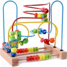 Fiona Mwz Wooden Baby Toddler Toys Circle First Bead Maze For Boys Girls (Yurt Dışından)