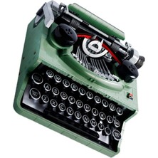 Fiona Retro Typewriter Blocks Brick Marking Machine Keyboard Over 12 Years Old Kids Writing Machine Gift Toy Compatible 21327 (Yurt Dışından)