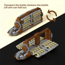 Fiona Battle Soldiers Clanker Platoon Attack Craft Building Kit, With 2 Droidekas Figures Building Blocks Set (Yurt Dışından)