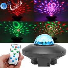 Puluz 10W Bluetooth Su Dalgalanma Lazer Yıldız Projektör Işığı - Çok Renkli (Yurt Dışından)