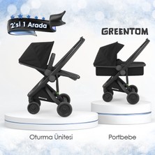 Greentom 2'si 1 Arada Set - Bebek Arabası - Siyah