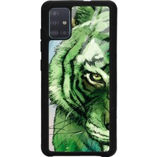 S-Case Samsung A51 Green Kaplan Tasarımlı Glossy Telefon Kılıfı