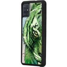 S-Case Samsung A51 Green Kaplan Tasarımlı Glossy Telefon Kılıfı