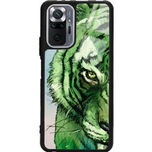 S-Case Xiaomi Redmi Note 10 Pro Green Kaplan Tasarımlı Glossy Telefon Kılıfı