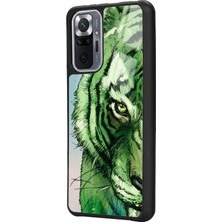 S-Case Xiaomi Redmi Note 10 Pro Green Kaplan Tasarımlı Glossy Telefon Kılıfı