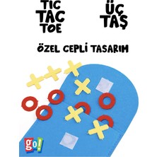 Go Toys Xox 3 Taş Zarf Tasarımlı Keçe Kutu Oyunu Tic Tac Toe