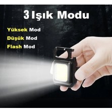 Xolotex Mini Fener USB Kablolu Şarj Edilebilir Bahçe Lambası Çok Amaçlı Su Geçirmez Aydınlatma