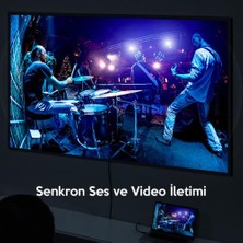 Baseus 1 Metre 4K 60hz HDMI To HDMI Görüntü Aktarım Kablosu, Yüksek Çözünürlüklü Kablo