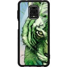 S-Case Xiaomi Redmi Note 9 Pro Green Kaplan Tasarımlı Glossy Telefon Kılıfı