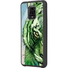 S-Case Xiaomi Redmi Note 9 Pro Green Kaplan Tasarımlı Glossy Telefon Kılıfı