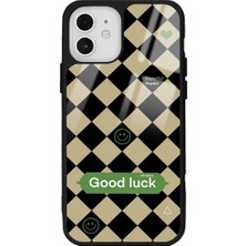 S-Case Apple iPhone 12 Good Luck Tasarımlı Glossy Telefon Kılıfı