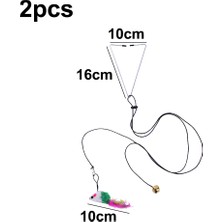 Yiqln 2 Adet Kapı Asılı Kedi Sopa Renkli Fare Üçgen Kanca (Yurt Dışından)