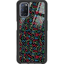 S-Case Oppo A72 Geometrik Renkler Tasarımlı Glossy Telefon Kılıfı