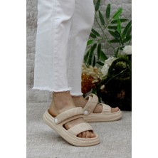 Mehmet Mete Ez0118 Havuz Plaj Deniz Ayakkabısı Rahat Kadın Terlik Sandalet