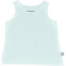 Boumini Bebek Çocuk Askılı Tişört Yapraklar Mint