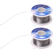 2x Katı Lehim 0.3mm Dia Akı Çekirdek %63 Kalay %37 Kurşun Uzun Tel Makara (Yurt Dışından)