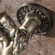 Antik Bronz Bibcock Bahçe Duvara Monte Dekoratif Musluk Ev Kullanımı Küçük Tek Delik Açık Su Musluk Çinko Alaşımı (Yurt Dışından)