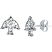 Byes 925 Ayar Gümüş  Kuş Küpe